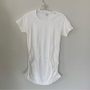Athleta white workout stretchy  top size M